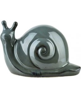 Mondex Ceramic Snail Figurine 19x11x11cm