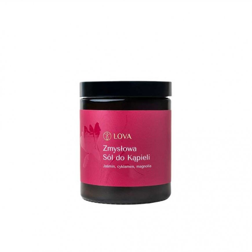LOVA Aromatic bath salt with Jasmine and Cyclamen, Magnolias 180 g