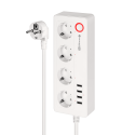Saraksts, kas savienots ar Kruger & Matz tīklu, 4 Vācijas tipa ligzdas un 4xUSB 2100 mA Connect P6 Tuya Saraksts, kas savienots ar Kruger & Matz tīklu, 4 Vācijas tipa ligzdas un 4xUSB 2100 mA Connect P6 Tuya