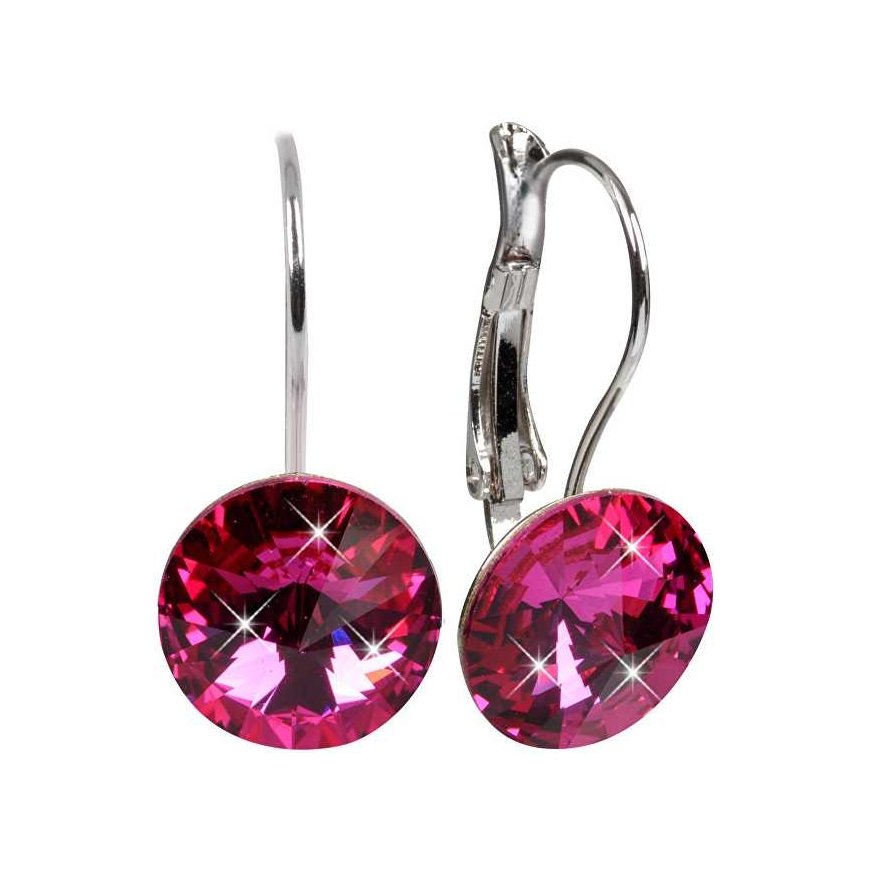 Серьги Levien Elegant Rivoli Fuchsia