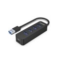 UNITEK uHUB Q4 USB 3.2 Gen 1 (3.1 Gen 1) Type-A 5000 Mbit/s Melns UNITEK uHUB Q4 USB 3.2 Gen 1 (3.1 Gen 1) Type-A 5000 Mbit/s Melns