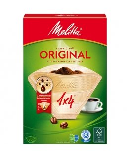 Melitta Original 1x4 80 tk Koonus Ühekordne kohvifilter