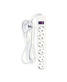 Šakotuvas EXD Buitinis ilgiklis 3m, 6 pesat, lülitiga