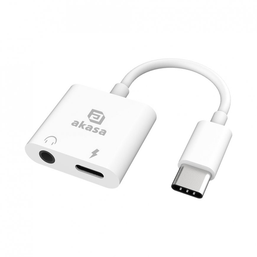 Akasa AK-CBCA30-08WH kabeļu spraudņu pāreja USB