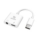 Akasa AK-CBCA30-08WH kaapelin sukupuolenvaihtaja USB Type-C USB Type-C +3.5mm Jack Valkoinen Akasa AK-CBCA30-08WH kaapelin sukupuolenvaihtaja USB Type-C USB Type-C +3.5mm Jack Valkoinen