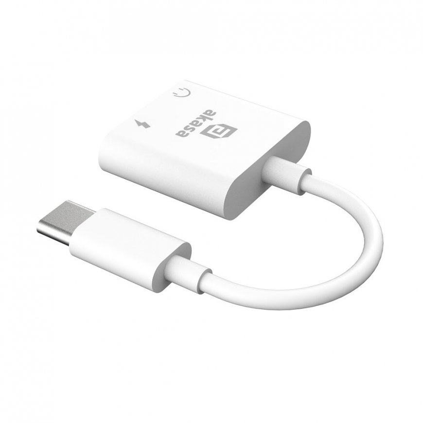 Akasa AK-CBCA30-08WH kaapelin sukupuolenvaihtaja USB Type-C USB Type-C +3.5mm Jack Valkoinen – 4
