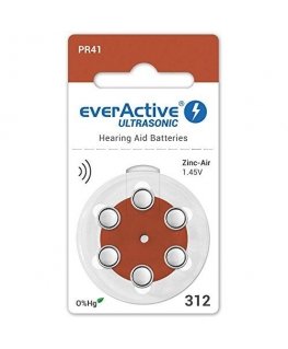 Klausos aparato baterija - Everactive ultragarso 312 PR41 1.45V 60 pak.