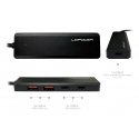 LC-Power LC-HUB-U3-4-C interfeisa centrmezgls USB 3.2 Gen 2 (3.1 Gen 2) Type-A 10000 Mbit/s Melns LC-Power LC-HUB-U3-4-C interfeisa centrmezgls USB 3.2 Gen 2 (3.1 Gen 2) Type-A 10000 Mbit/s Melns