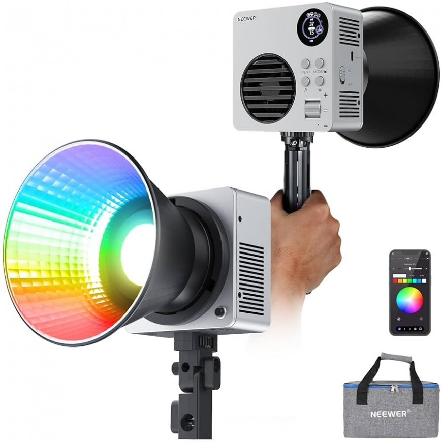 Neewer HB80C 80W RGBWW Mini COB LED videovalgus – 2