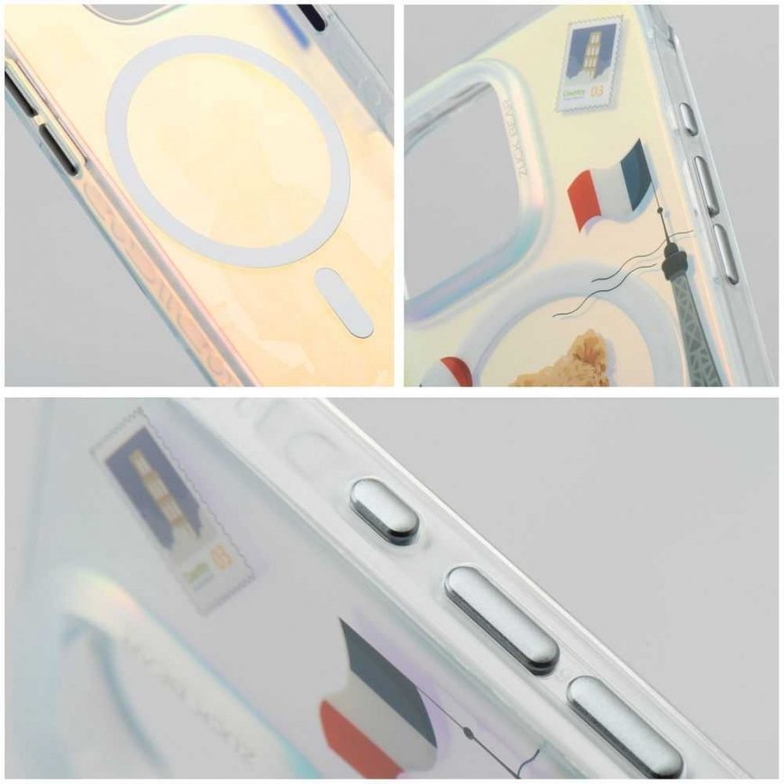 ZuckBear ZUCK BEAR case DARNELL FROSTED LASER compatible with MagSafe, designed for IPHONE 16 Pro Max Paris – 4