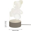 Elight ILU 3D Illusion LED Night Lamp with heart Teddy Bear Warm Elight ILU 3D Illusion LED Night Lamp with heart Teddy Bear Warm