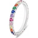 Brilio Silver Brilio Silver Charming silver ring with colored zirconia RI118WRBW Brilio Silver Brilio Silver Charming silver ring with colored zirconia RI118WRBW