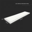 V-tac 40W LED panel, 120x30cm, white, 4000K V-tac 40W LED panel, 120x30cm, white, 4000K