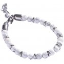 Marc Malone Men's bracelet with beads and halite MCGB5006