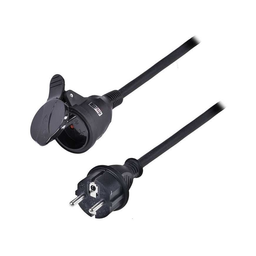 Solight pikenduskaabel - ühendus, 1 pesa, 10m, 3 x 1,5mm2, kummist, must – 2
