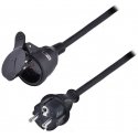 Solight extension cord - connector, 1 socket, 10m, 3 x 1.5mm2, rubber, black Solight extension cord - connector, 1 socket, 10m, 3 x 1.5mm2, rubber, black