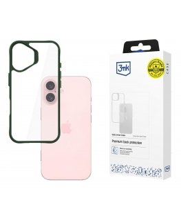 3MK Satin Armor Case+ mobile phone case 15.5 cm (6.1") Cover Green, Transparent