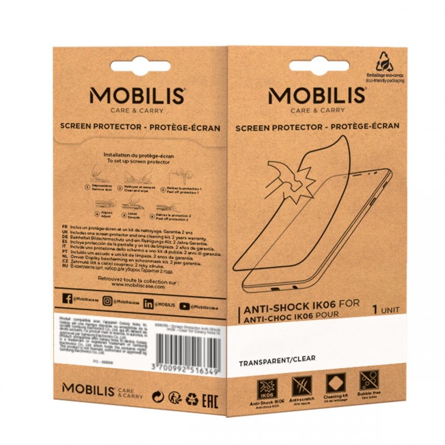 Mobilis 036315 planšetdatora ekrāna aizsargs Caurspīdīgs ekrāna aizsargs Samsung 1 pcs – 4