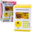 Lean Toys Elektroniskā Seifa ATM Cūciņa Banka ar PIN bērniem Kapibara Dzeltena Lean Toys Elektroniskā Seifa ATM Cūciņa Banka ar PIN bērniem Kapibara Dzeltena
