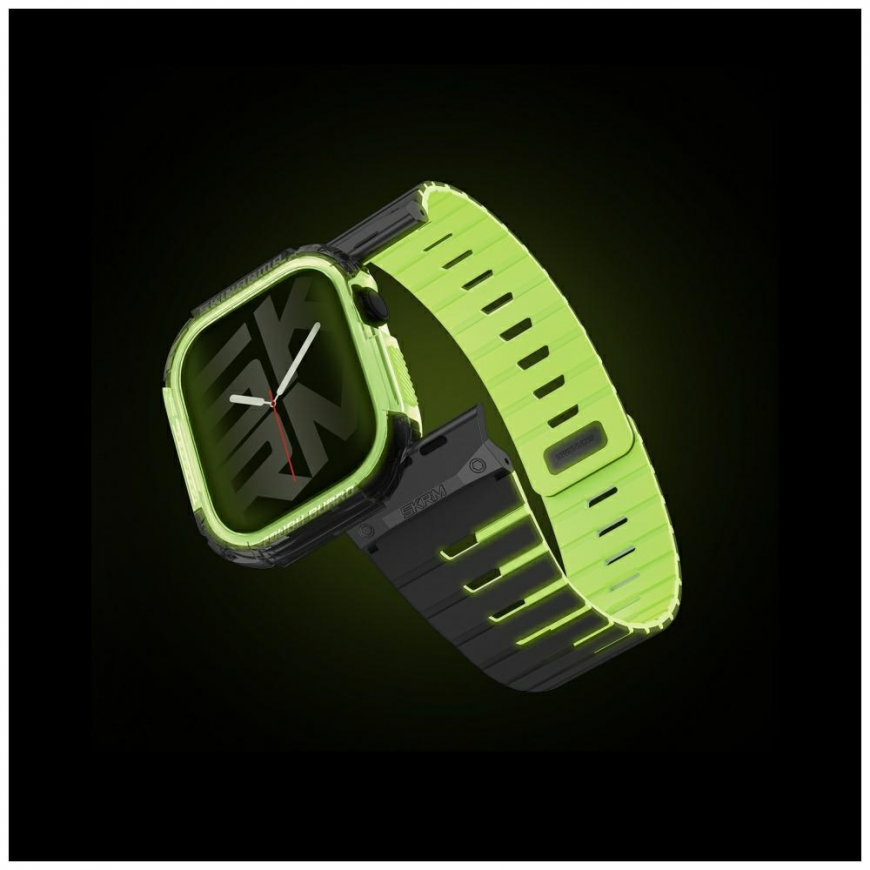 Dėklas Dirželis+etui Skinarma Gemini Apple Watch 46mm niteglow – 4