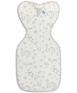 Love To Dream Утяжелитель Swaddle UP - размер M - белый, большой космос - ЭТАП1 - 1 TOG Оригинал