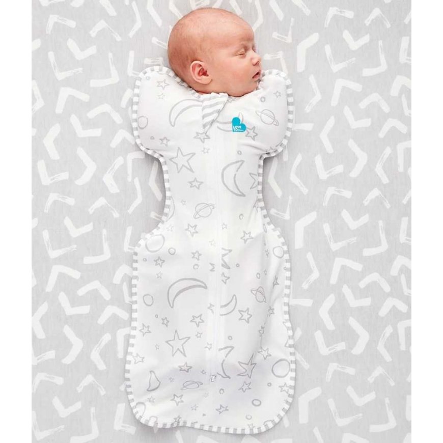 Love To Dream Otulacz Swaddle UP - dydis M - balta, didelis kosmosas - ETAPAS 1 - 1 TOG Original – 3