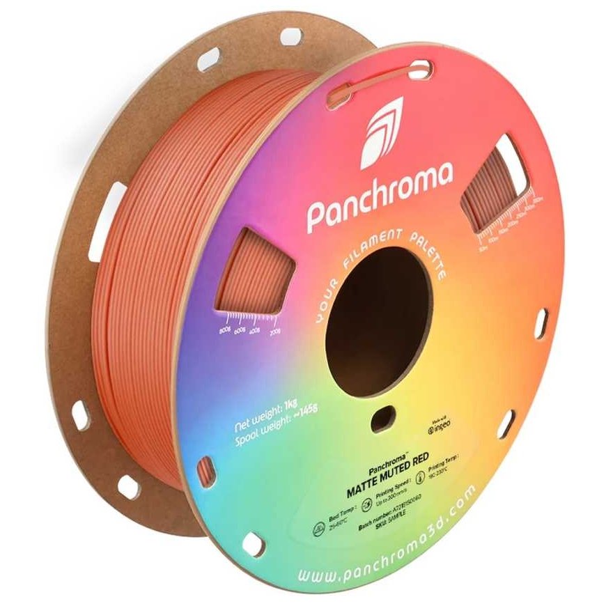 Polymaker Panchroma PLA Matinis Neryškus 1,75 mm 1 kg - Neryški Raudona – 5