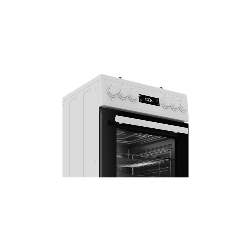 Viryklė BEKO viryklė | FSM51339DWDS | Viryklės tipas: dujinė | Orkaitės tipas: elektrinė | Baltas | Plotis 50 cm | Kepsninė | LE – 4