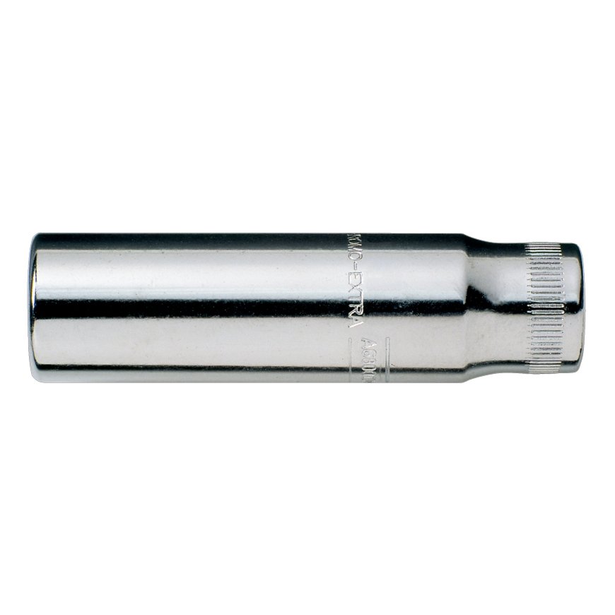 Bahco Deep length socket, 1/4" square drive