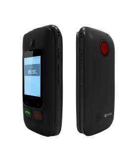 eSTAR Digni Flip 6,1 cm (2.4") 102 g Must, Punane Seeniorite telefon