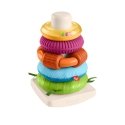 Fisher-Price Sensory Rock-A-Stack Roly-Poly Stacking Toy with Fine Motor Activities for Babies