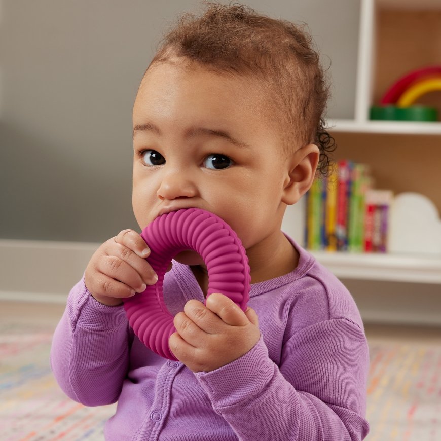 Fisher-Price Sensory Rock-A-Stack Roly-Poly Stacking Toy with Fine Motor Activities for Babies – 4