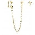 Серьги Moiss Asymmetric с золотым покрытием и серебром E0004300 Серьги Moiss Asymmetric с золотым покрытием и серебром E0004300