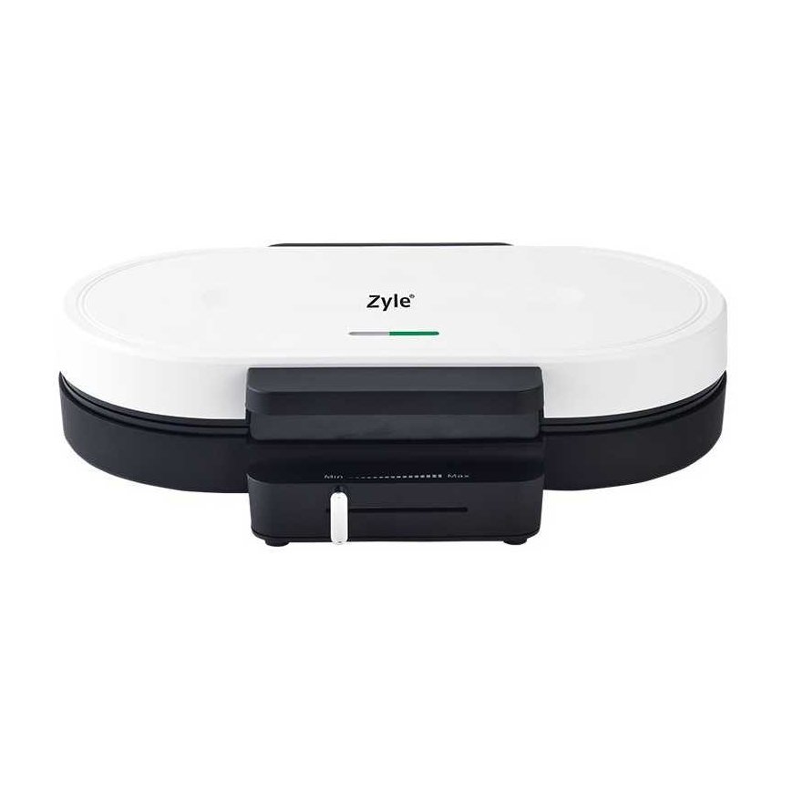 Zyle ZY313W Double Waffle Maker, white, 1300 W