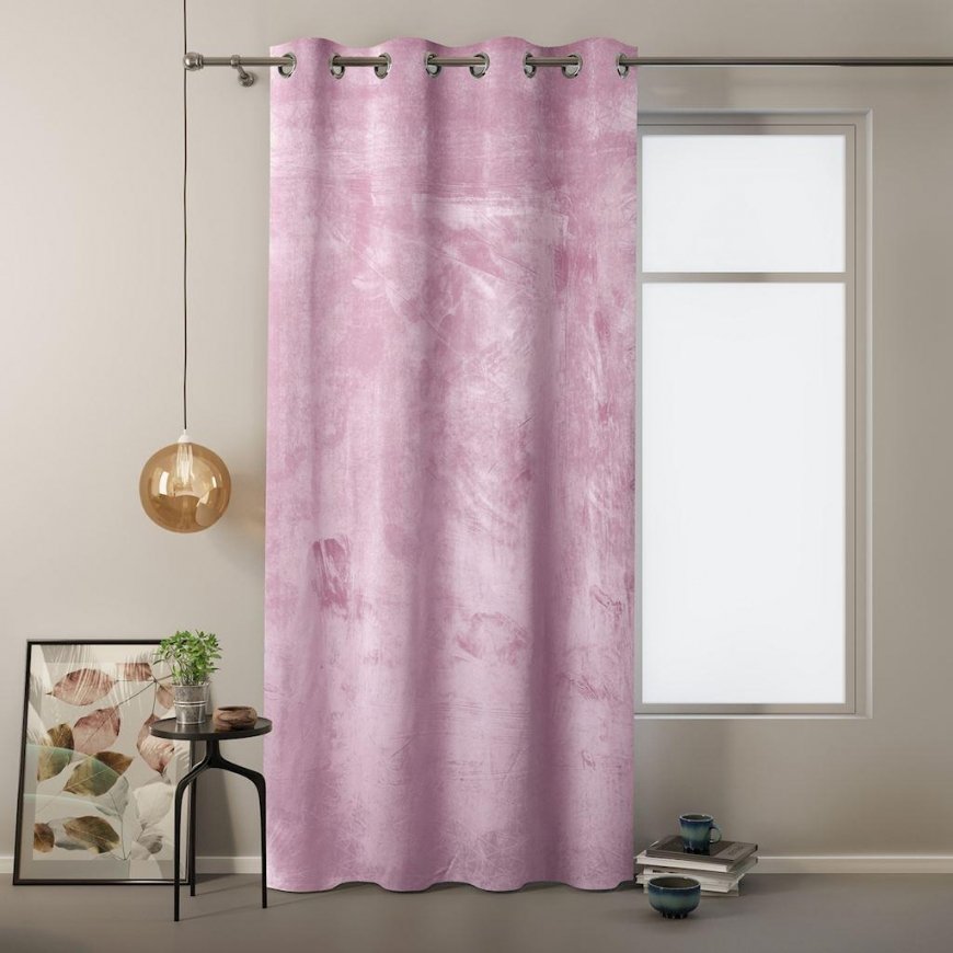 Yöverho renkailla AmeliaHome VELVET 140X245 cm, 1 kpl, väri: vaaleanpunainen – 2