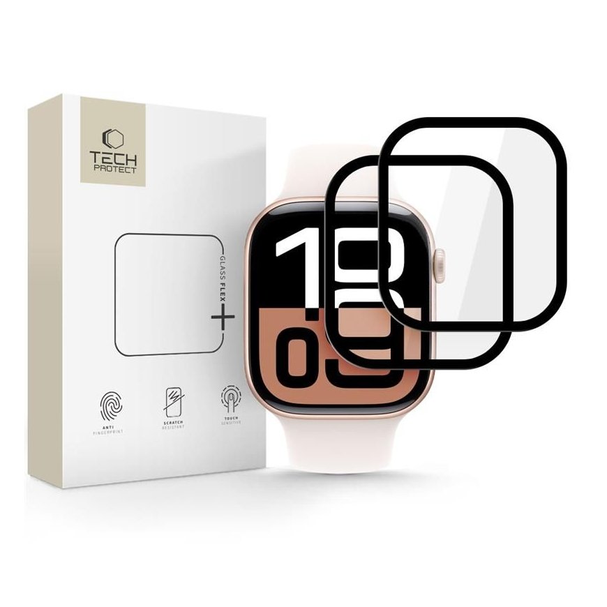 HYBRIDILASI TECH-PROTECT GLASS FLEX+ 2-PACK APPLE WATCH 10 ( – 2