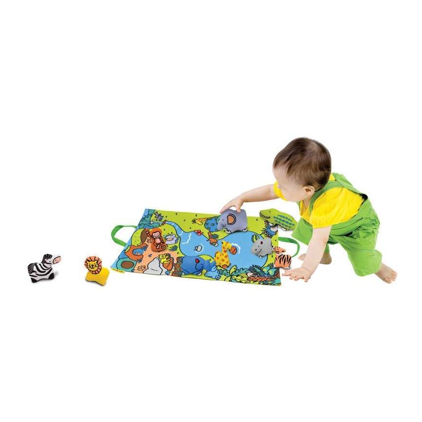 К's Kids Мягкий развивающий коврик с игрушками - Джунгли – 4