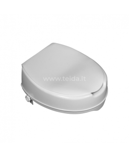 Pds Care Raised Toilet Seat, 10 cm, with Lid (with Fixings)
