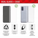 Displex Screen Protector + Case for Google Pixel 8 Pro, Eco Mounting Frame, scratch resistant