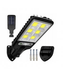Elight LU17 Saulės LED Gatvių Šviesa 120 COB PIR Jutiklis + Atsp