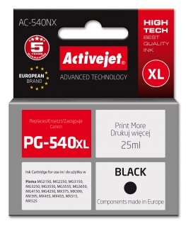 Activejet AC-540NX mustekasetti 1 kpl Yhteensopiva musta