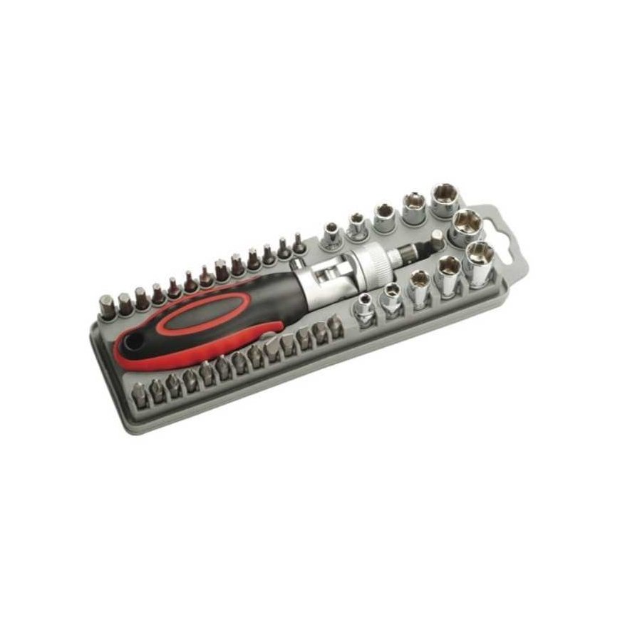 Multifunctional reversible screwdriver with interchangeable bits, socket heads (40 pcs.), SD-2309 Pro'sKit