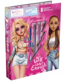 Kids Euroswan - Licensed accessories Kids Euroswan - Licensed products Set of notebooks coloring pages metal pens | WOW generati