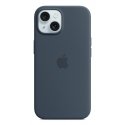 Apple iPhone 15 Silicone Case with MagSafe - Storm Blue