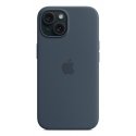Apple iPhone 15:n MagSafe-silikonikuori - myrskynsininen