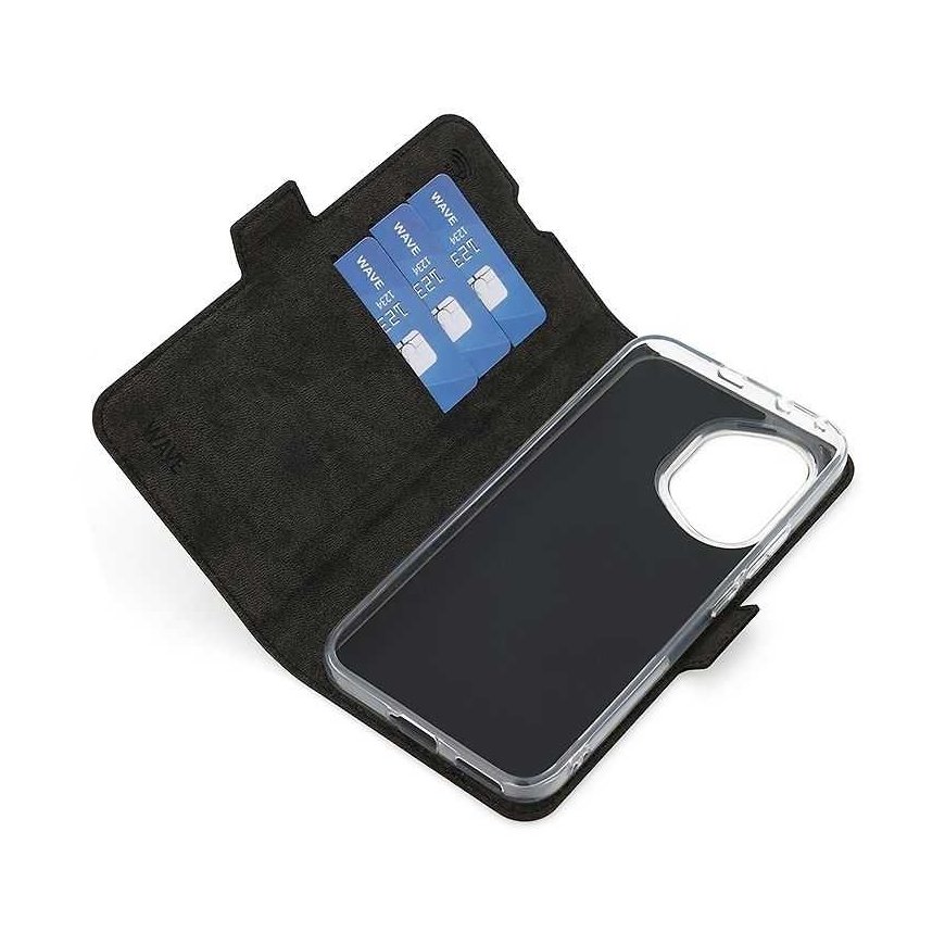 Wave Book Case -kotelo, Honor 400, musta – 4