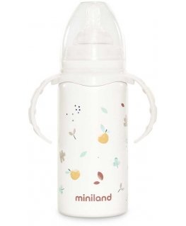 Gertuve Miniland Valencia, nerūsējošā tērauda termo pudele ar Valencia knupīti 240 ml