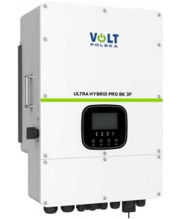 Hübriidne päikesepaneeli inverter Volt Poola „Ultra Hybrid Pro“ 8000 W 8K 3F 48/230 V-400 V 2 x MPPT (200–650 V) koos „Wi-Fi“