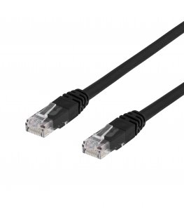 Deltaco 210012 networking cable Black 5 m Cat6 U/UTP (UTP)