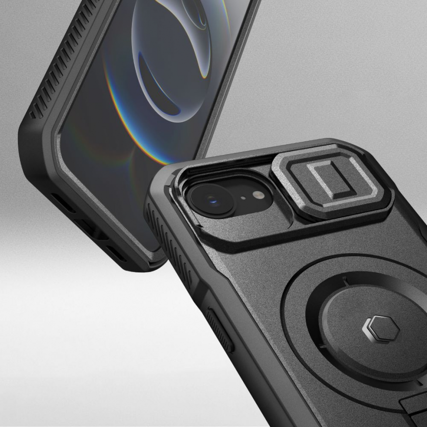Dėklas Tech-Protect Kevlar MagSafe Apple iPhone 16E musta värvi – 4